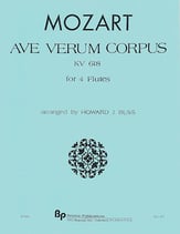 AVE VERUM CORPUS KV618 FLUTE 4TET cover